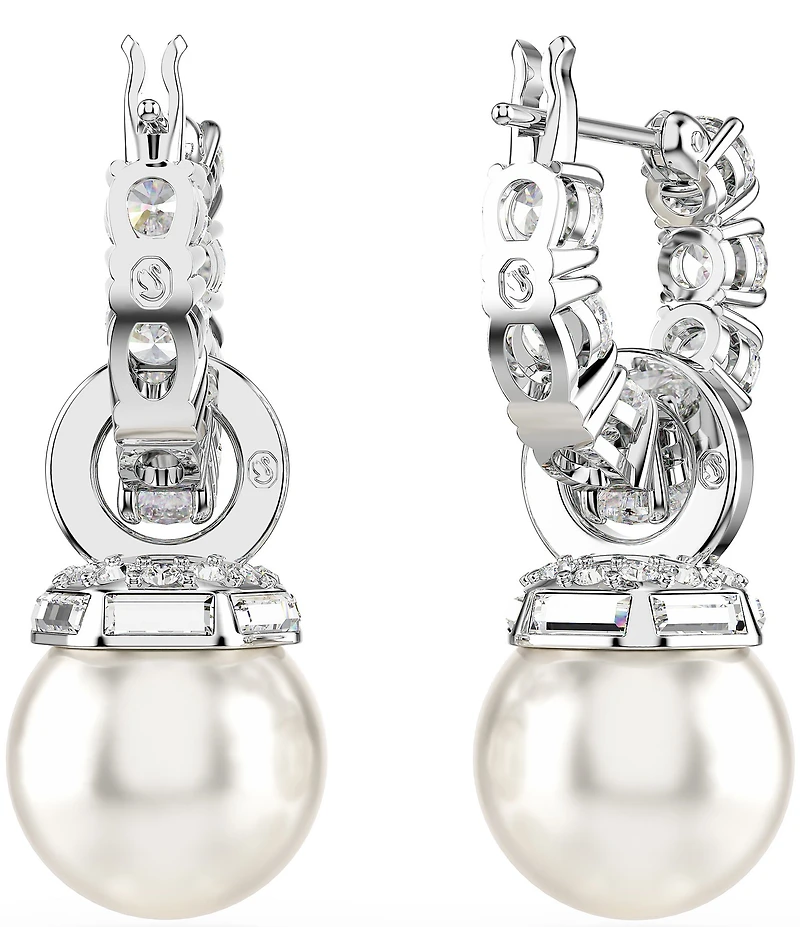 Swarovski Matrix Crystal Pearl Drop Earrings