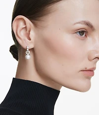 Swarovski Matrix Crystal Pearl Drop Earrings