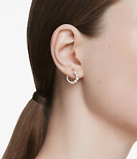 Swarovski Matrix Crystal Pearl C Drop Earrings