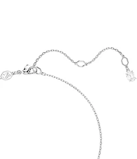 Swarovski Matrix Round Crystal Pearl Short Pendant Necklace
