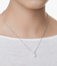 Swarovski Matrix Round Crystal Pearl Short Pendant Necklace
