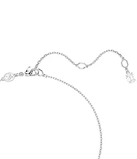 Swarovski Matrix Crystal Pearl Short Orbital Pendant Necklace