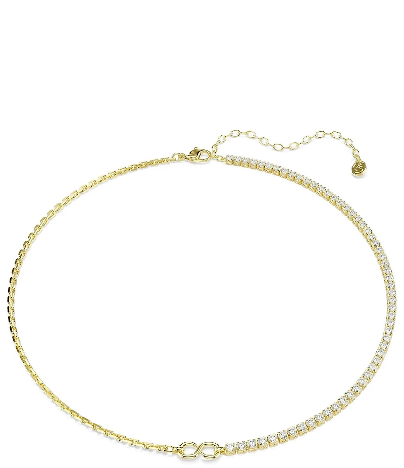 Swarovski Matrix CZ Chain Collar Necklace