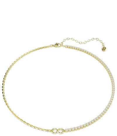 Swarovski Matrix CZ Chain Collar Necklace
