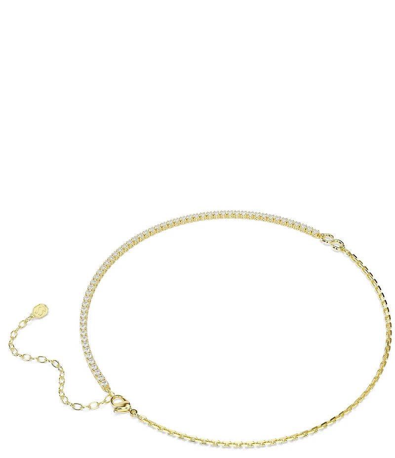 Swarovski Matrix CZ Chain Collar Necklace