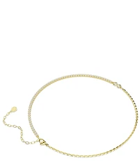 Swarovski Matrix CZ Chain Collar Necklace