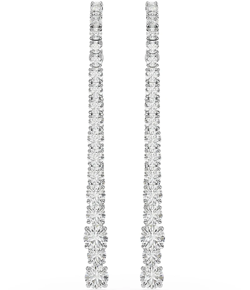 Swarovski Matrix Gradient Round Cut Linear Earrings