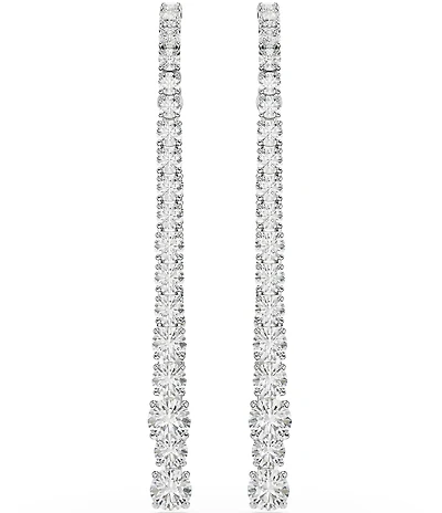 Swarovski Matrix Gradient Round Cut Linear Earrings