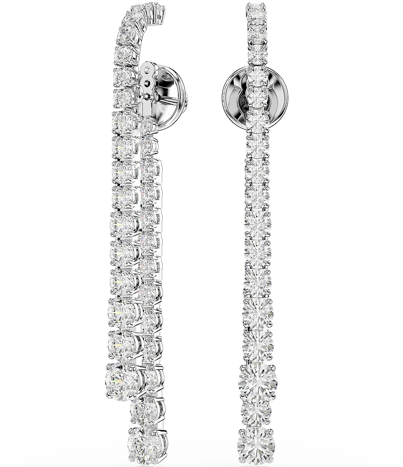 Swarovski Matrix Gradient Round Cut Linear Earrings