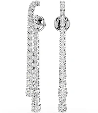 Swarovski Matrix Gradient Round Cut Linear Earrings