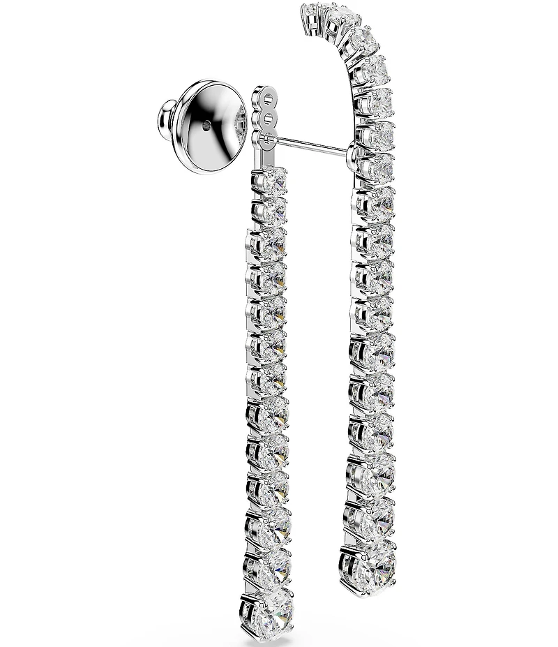 Swarovski Matrix Gradient Round Cut Linear Earrings