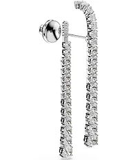 Swarovski Matrix Gradient Round Cut Linear Earrings