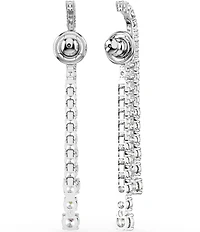 Swarovski Matrix Gradient Round Cut Linear Earrings