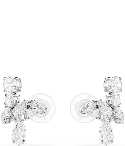 Swarovski Matrix Mixed Cut Clip Stud Earrings