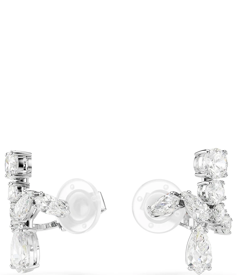 Swarovski Matrix Mixed Cut Clip Stud Earrings
