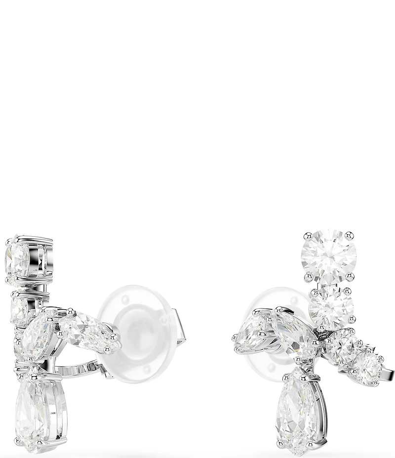Swarovski Matrix Mixed Cut Clip Stud Earrings