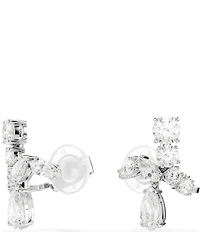 Swarovski Matrix Mixed Cut Clip Stud Earrings