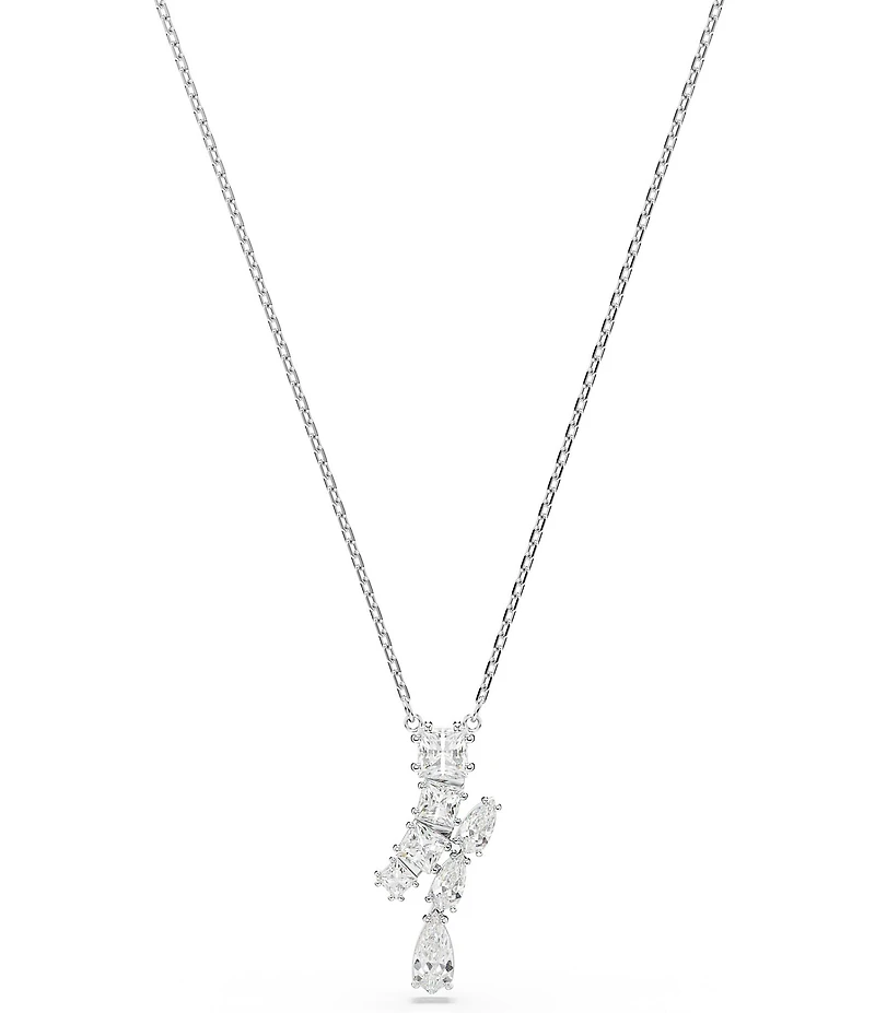 Swarovski Matrix Mixed Cut Short Pendant Necklace
