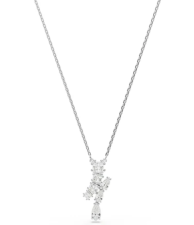 Swarovski Matrix Mixed Cut Short Pendant Necklace