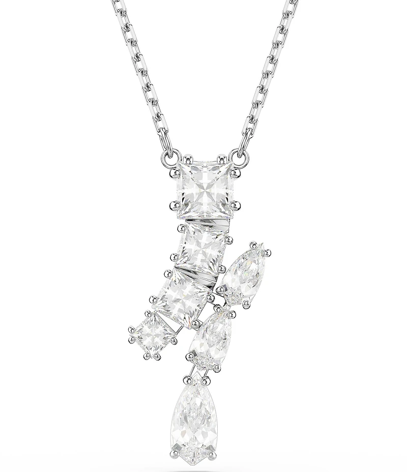 Swarovski Matrix Mixed Cut Short Pendant Necklace