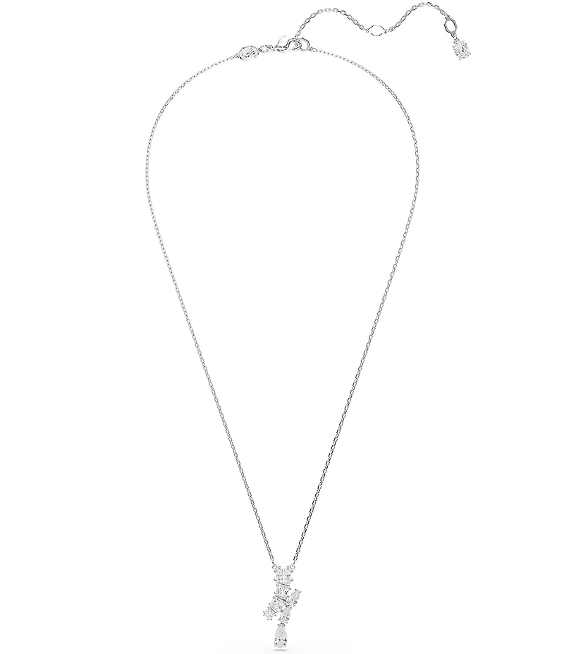 Swarovski Matrix Mixed Cut Short Pendant Necklace