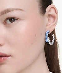 Swarovski Matrix Mixed Cuts Hoop Earrings