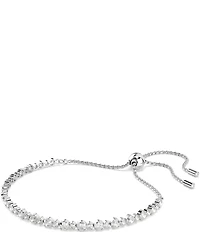 Swarovski Matrix Mixed Round Cut Tennis Adjustable Bracelet