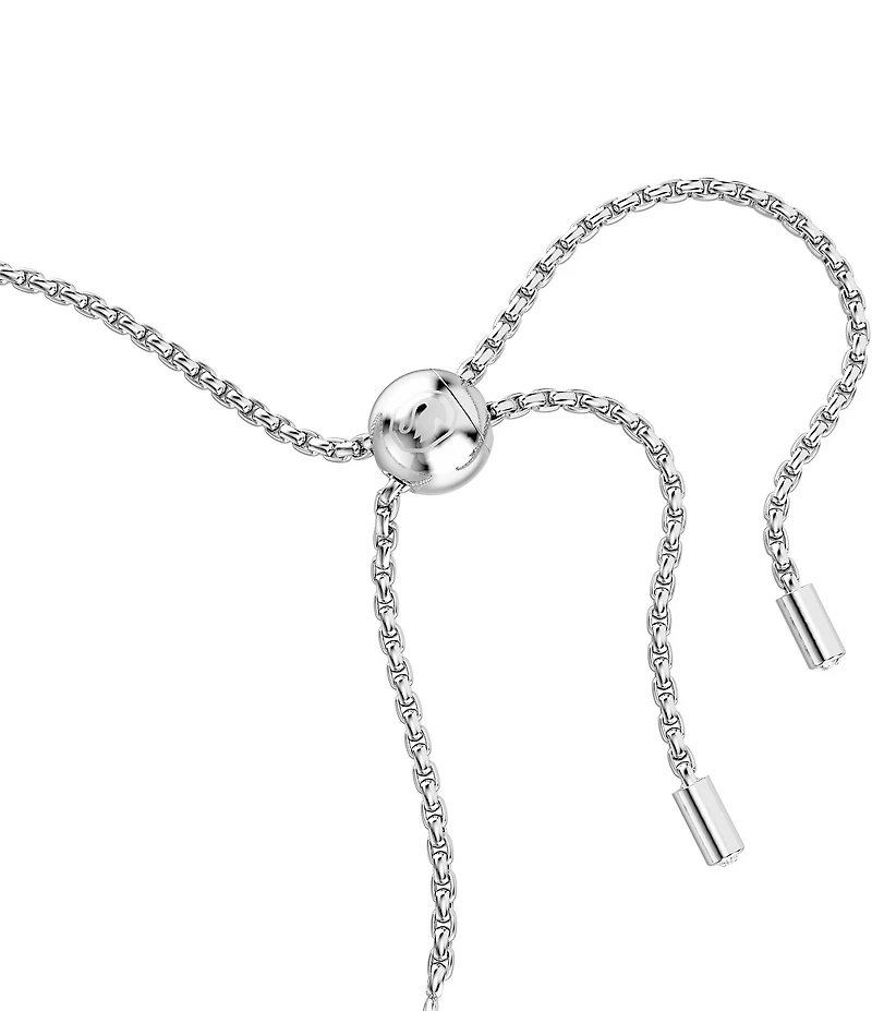 Swarovski Matrix Mixed Round Cut Tennis Adjustable Bracelet