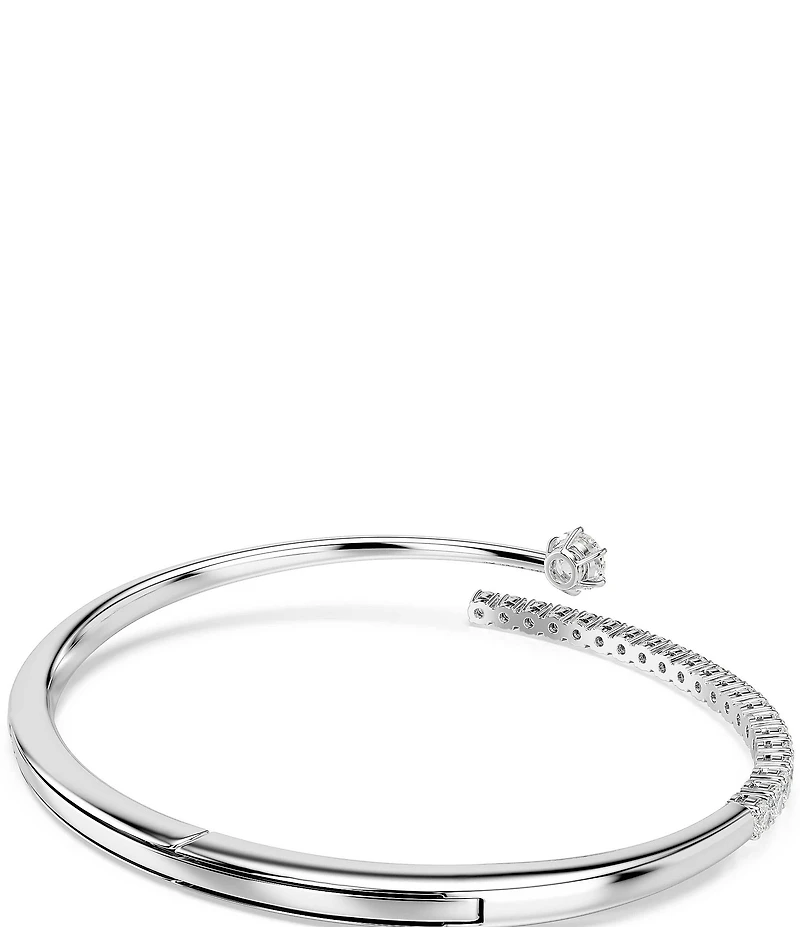 Swarovski Matrix Round Cut CZ Bangle Bracelet