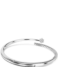 Swarovski Matrix Round Cut CZ Bangle Bracelet