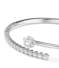 Swarovski Matrix Round Cut CZ Bangle Bracelet