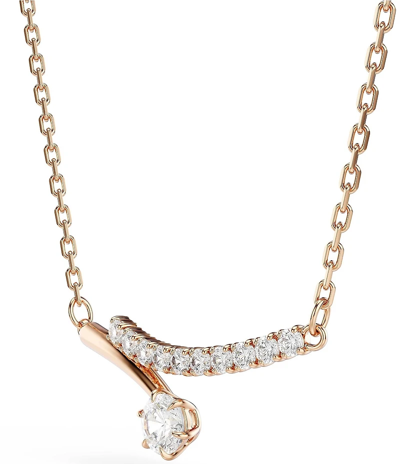 Swarovski Matrix Round Cut CZ Collar Necklace