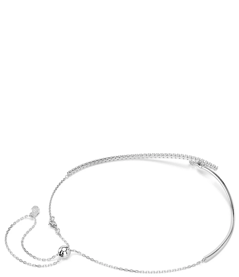 Swarovski Matrix Round Cut CZ Collar Necklace