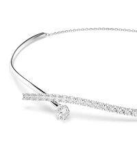 Swarovski Matrix Round Cut CZ Collar Necklace