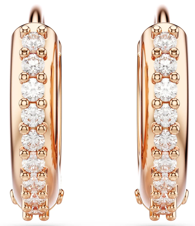 Swarovski Matrix Round Cut Hoop Earrings