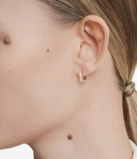 Swarovski Matrix Round Cut Hoop Earrings