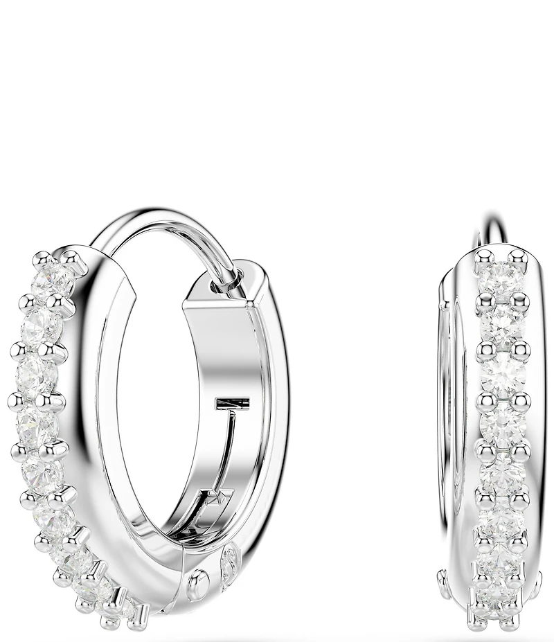 Swarovski Matrix Round Cut Hoop Earrings