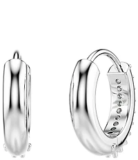 Swarovski Matrix Round Cut Hoop Earrings
