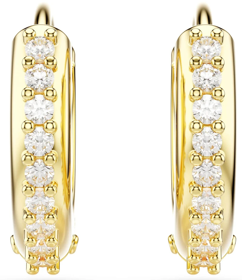 Swarovski Matrix Round Cut Hoop Earrings