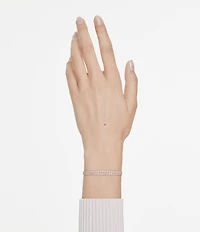Swarovski Matrix Round Cut Tennis Adjustable Bracelet