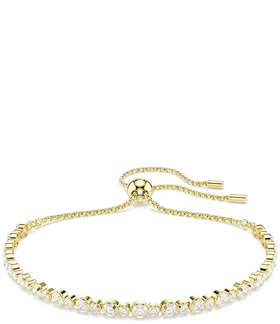 Swarovski Matrix Round Cut Tennis Adjustable Bracelet