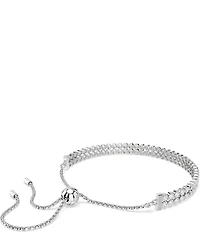 Swarovski Matrix Round Cut Tennis Double Line Bracelet