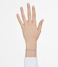 Swarovski Matrix Round Cut Tennis Double Line Bracelet
