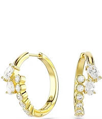 Swarovski Mesmera Mixed Cut CZ Hoop Earrings