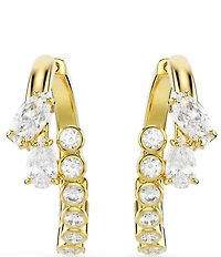 Swarovski Mesmera Mixed Cut CZ Hoop Earrings