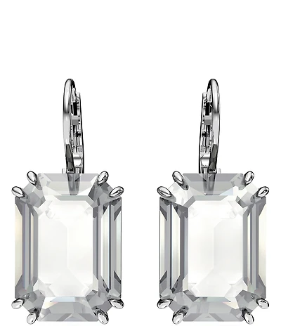 Swarovski Millenia Octagon Crystal Drop Earrings
