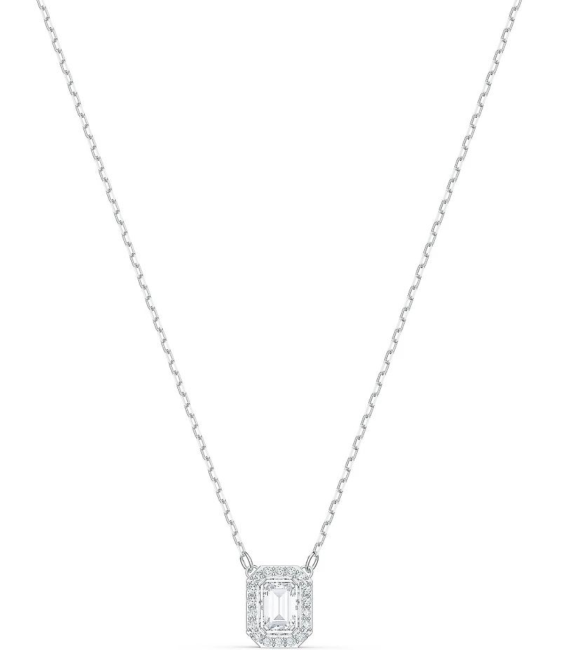Swarovski Millenia Short Silver Crystal Pendant Necklace