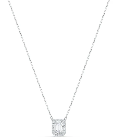 Swarovski Millenia Short Silver Crystal Pendant Necklace