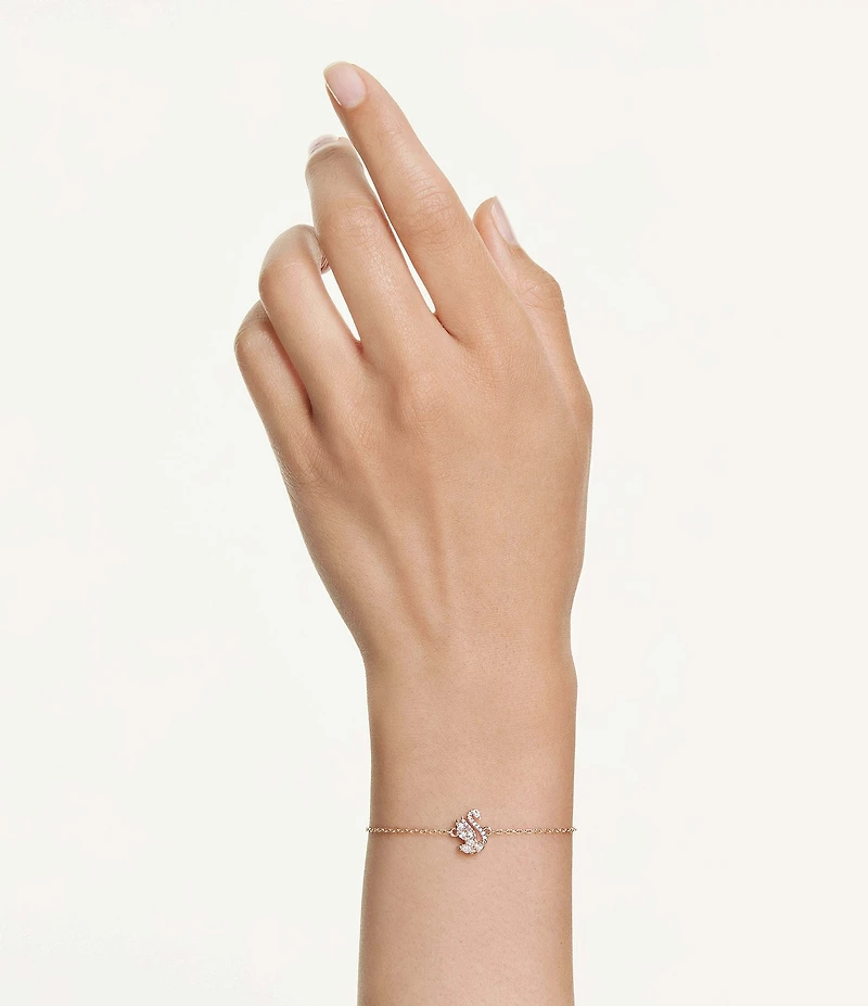 Swarovski Mixed Cut Swan Bangle Bracelet