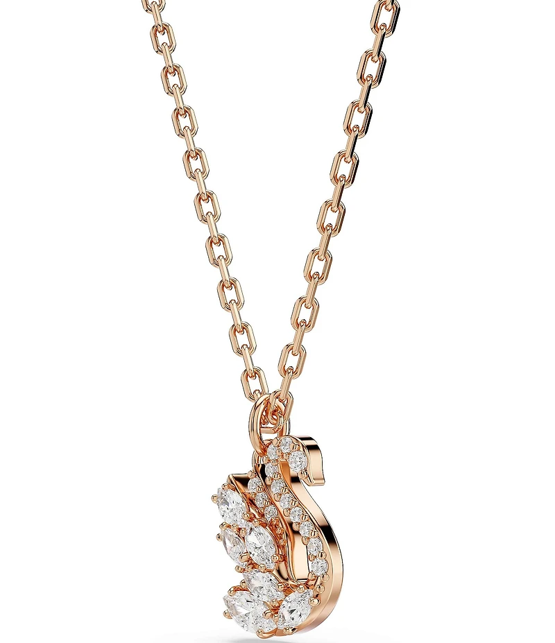 Swarovski Mixed Cut Swan Short Pendant Necklace